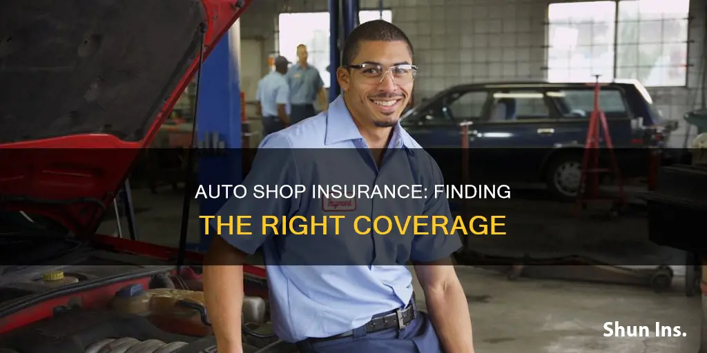 how to find insurance info on a auto shop