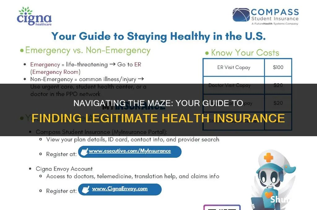 how to find legitimate health insurance