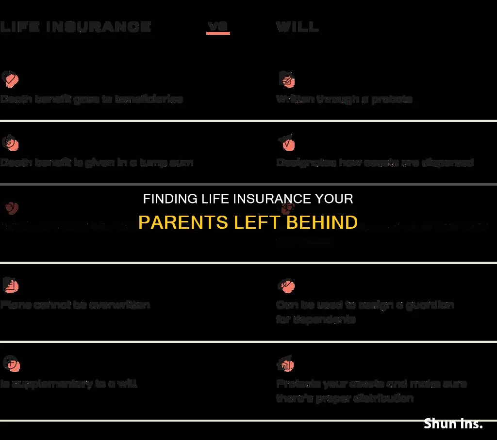 how to find life insurance your parents left you