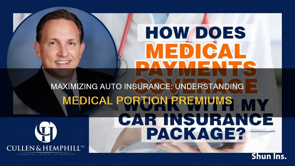 how to find medical portion of auto insurance premiums