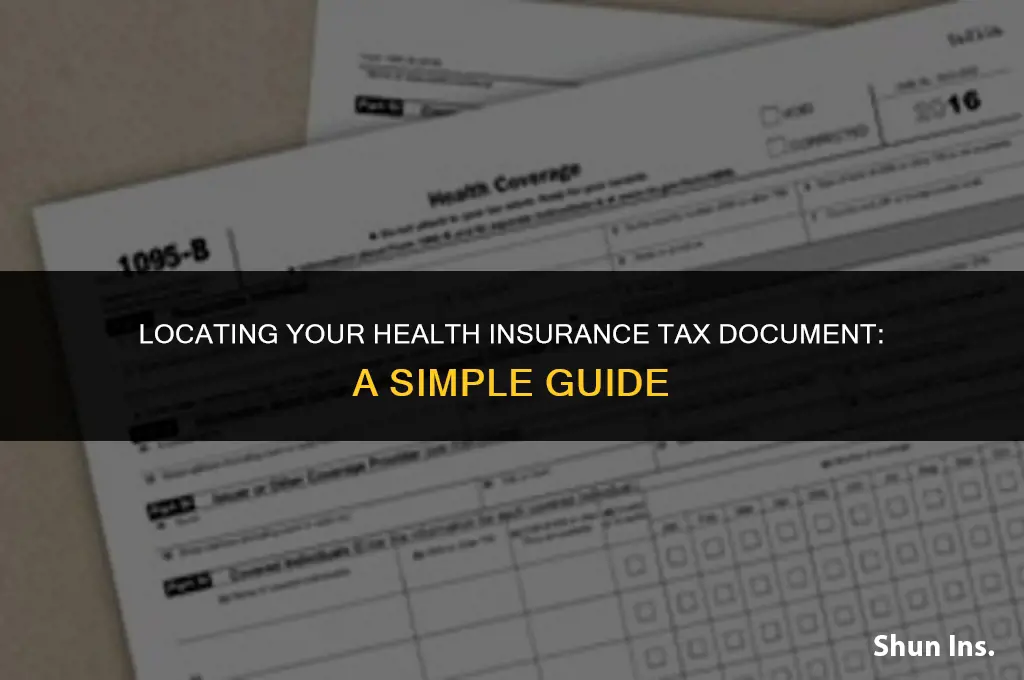 how to find my health insurance tax document