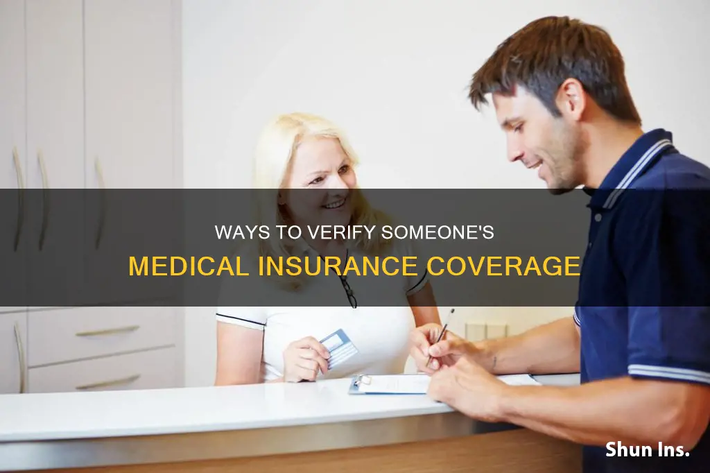 how to find out if someone has medical insurance