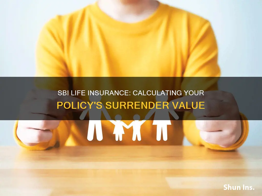 how to find sbi life insurance surrender value calculator