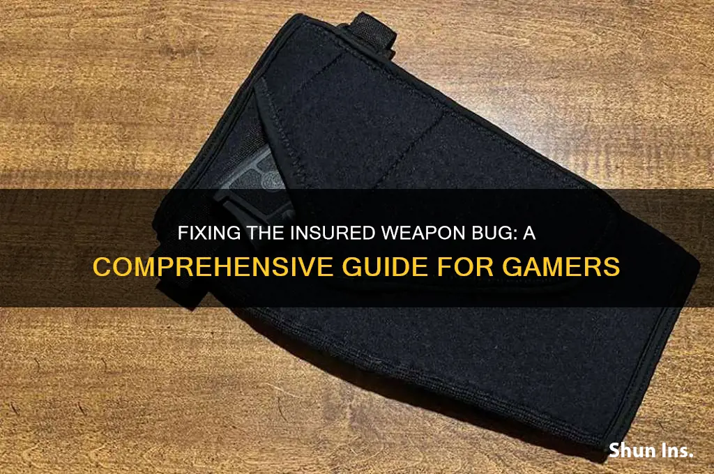 how to fix insured weapon bug