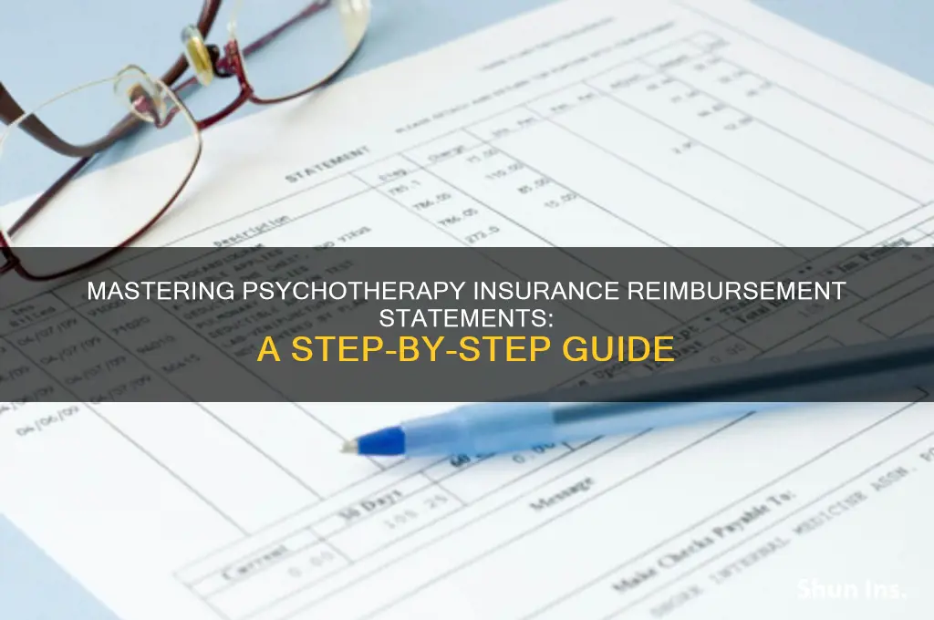 how to form psychotherapy insurance reimbursement statement