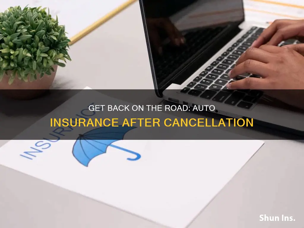 how to get auto insurance after cancellation