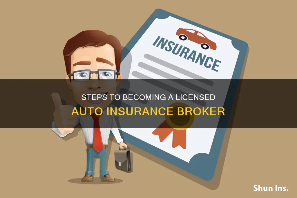 how to get auto insurance broker license