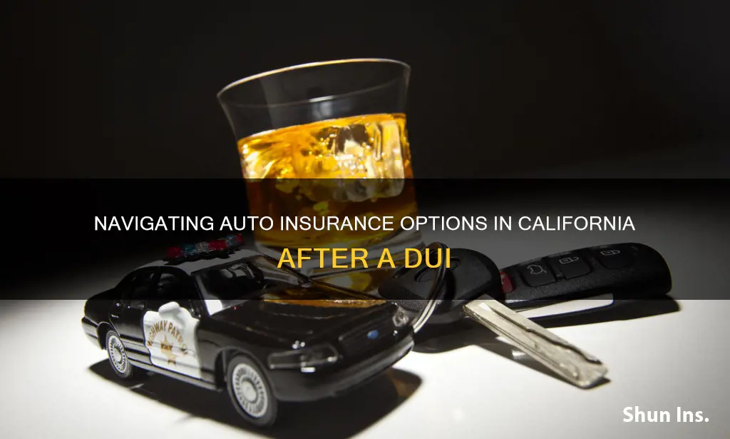 how to get auto insurance in California after one 502