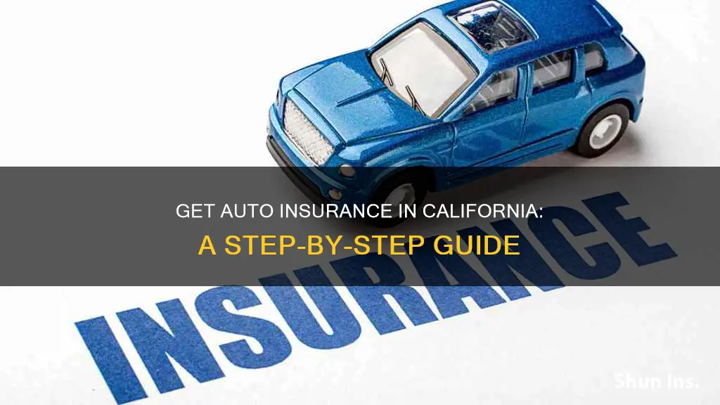 how to get auto insurance in California