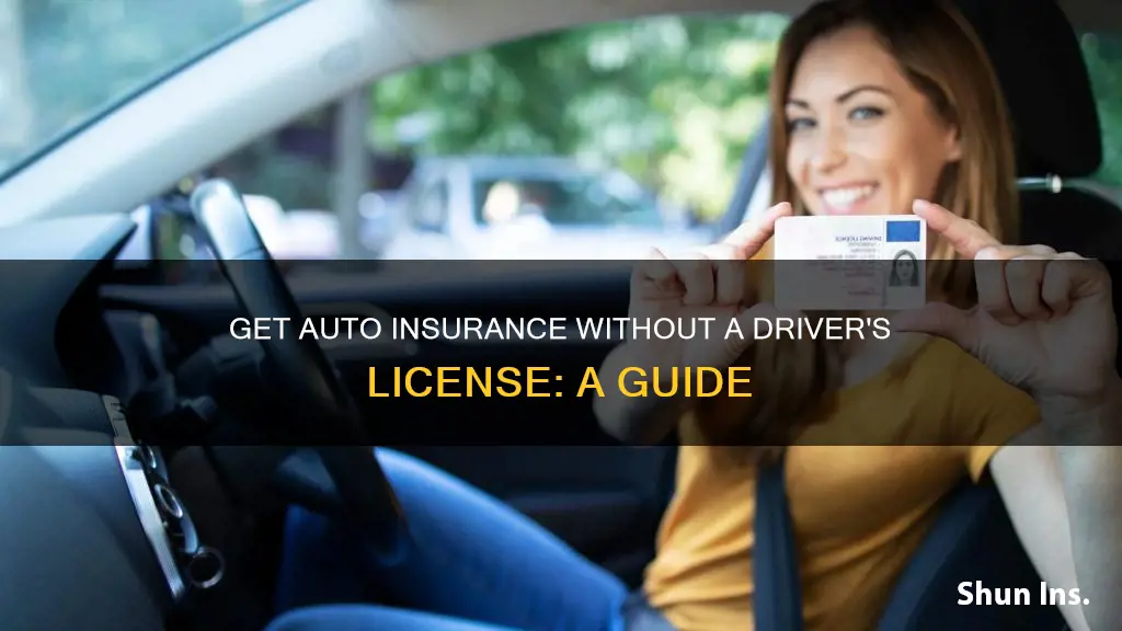 how to get auto insurance without a driver