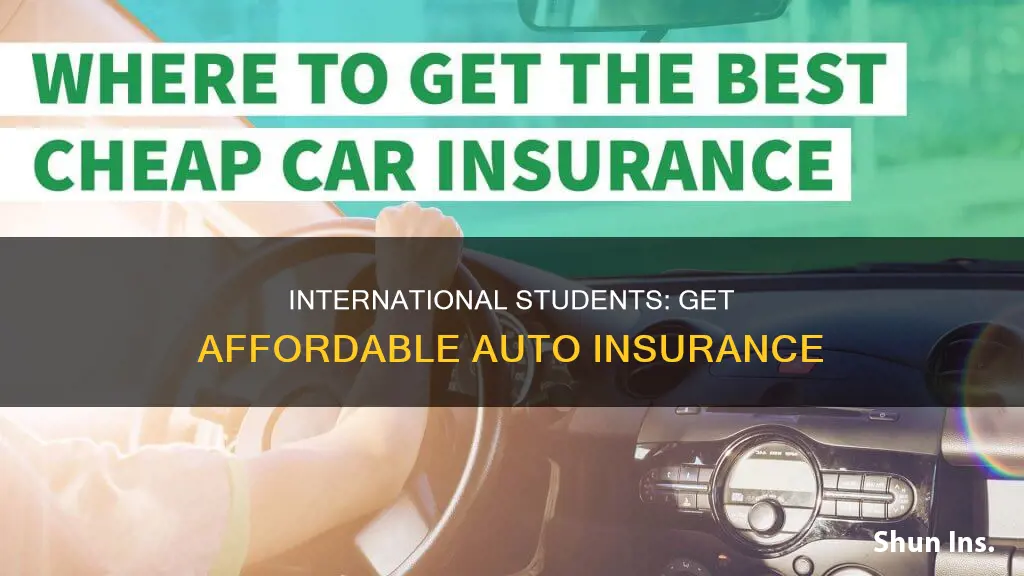 how to get cheap auto insurance international students