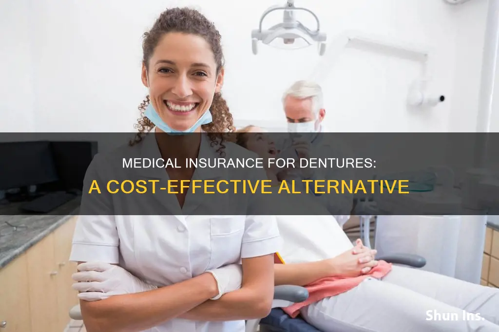 how to get dentures on medical insurance instead of dental
