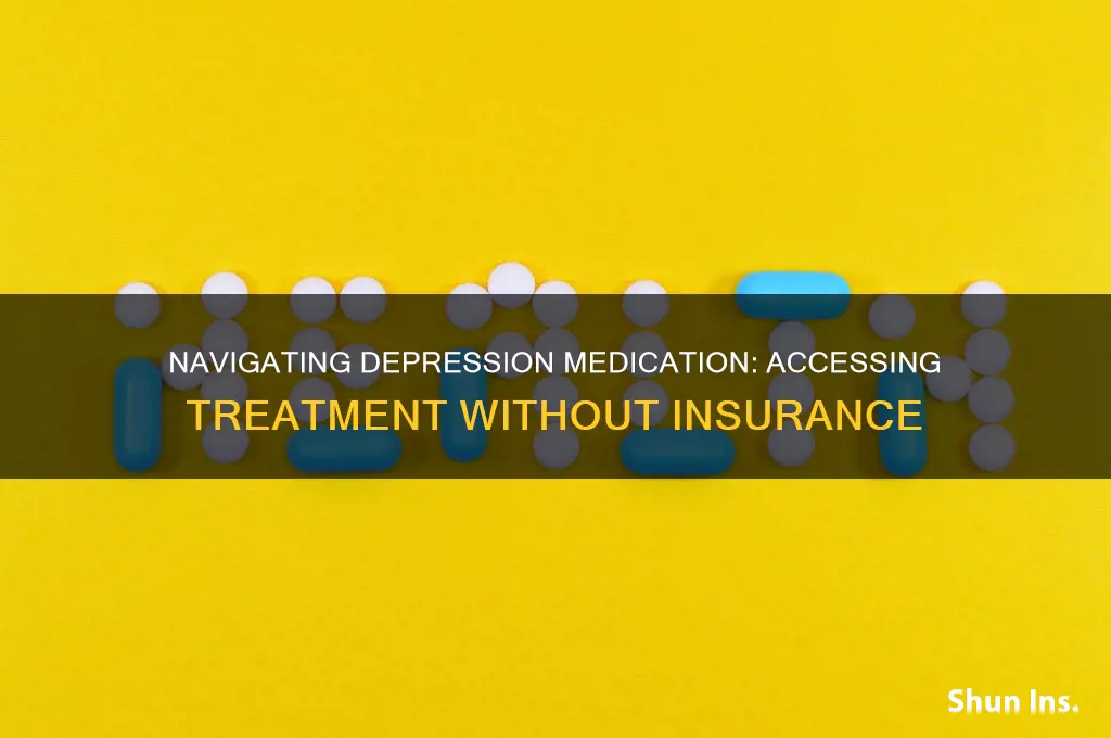 how to get depression medication without insurance