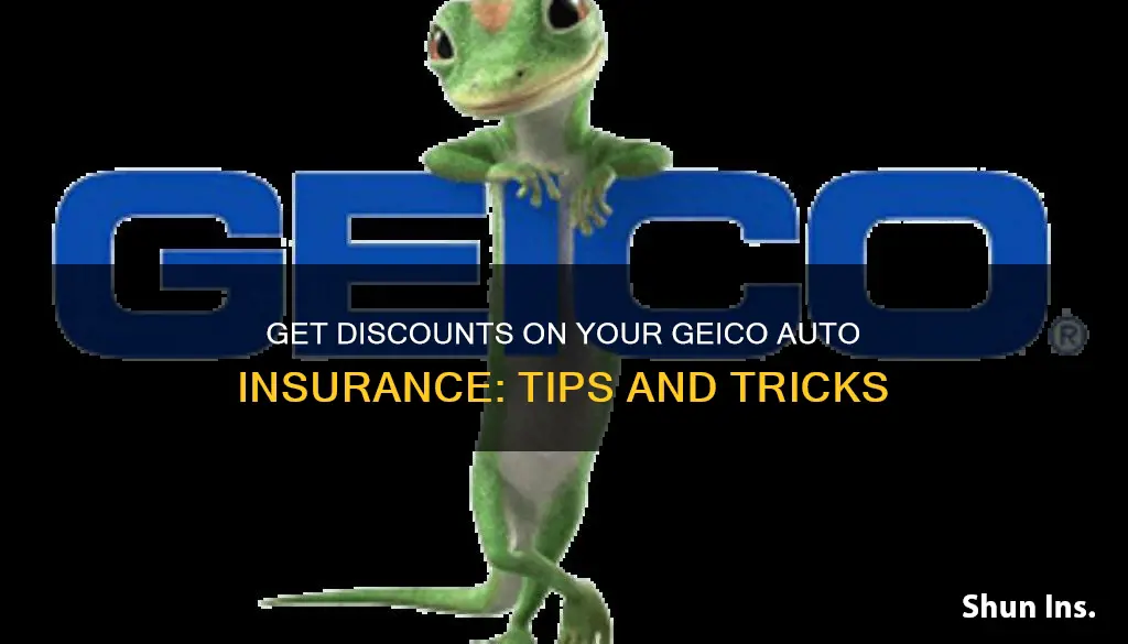 how to get discounts on geico auto insurance