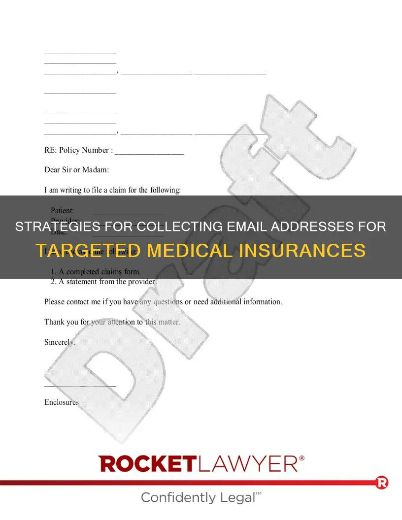 how to get email addresses for specific medical insurances
