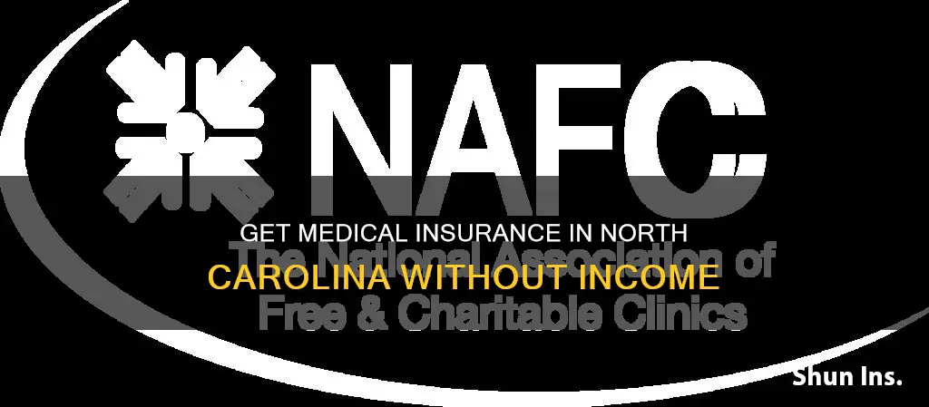 how to get medical insurance in North Carolina with no income