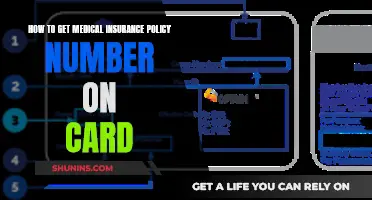 Finding Your Medical Insurance Policy Number on a Card