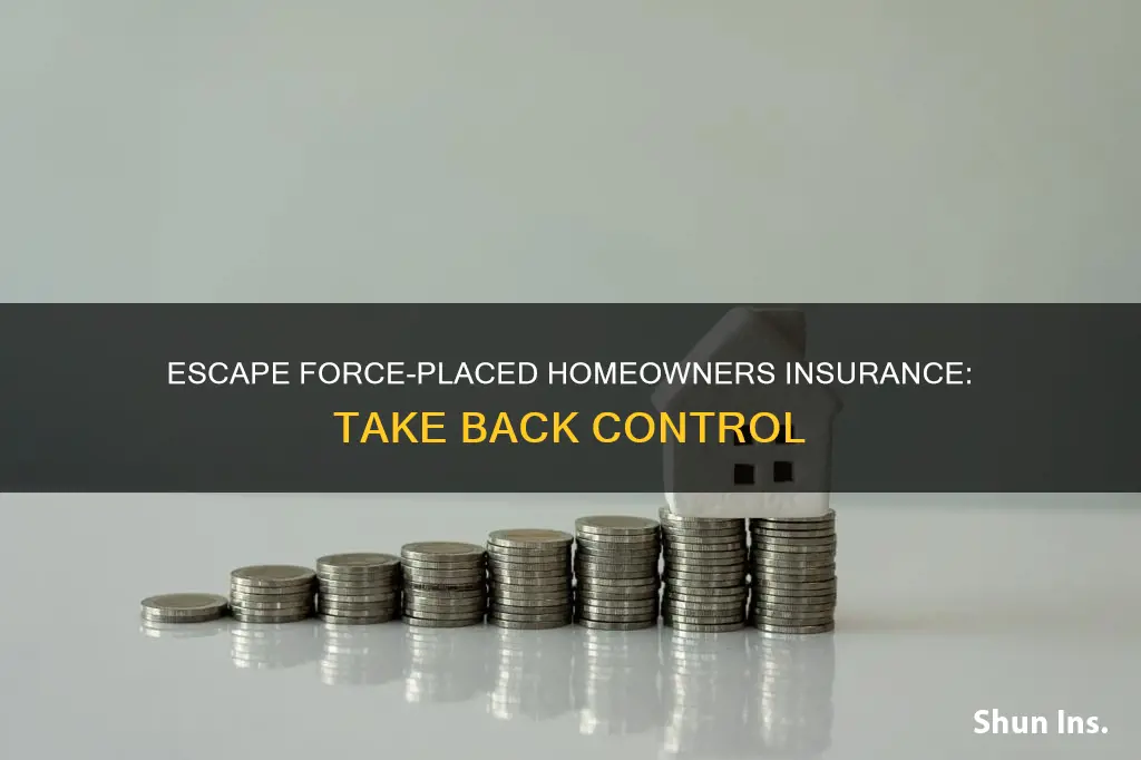 how to get out of force placed homeowners insurance