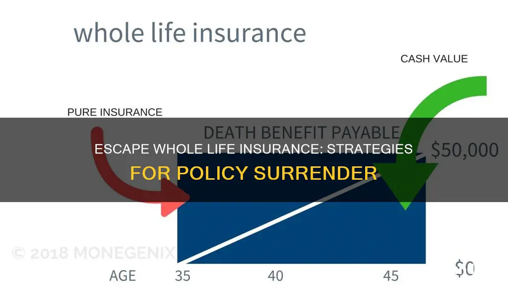 how to get out of whole life insurance