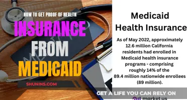 Get Proof of Health Insurance from Medicaid