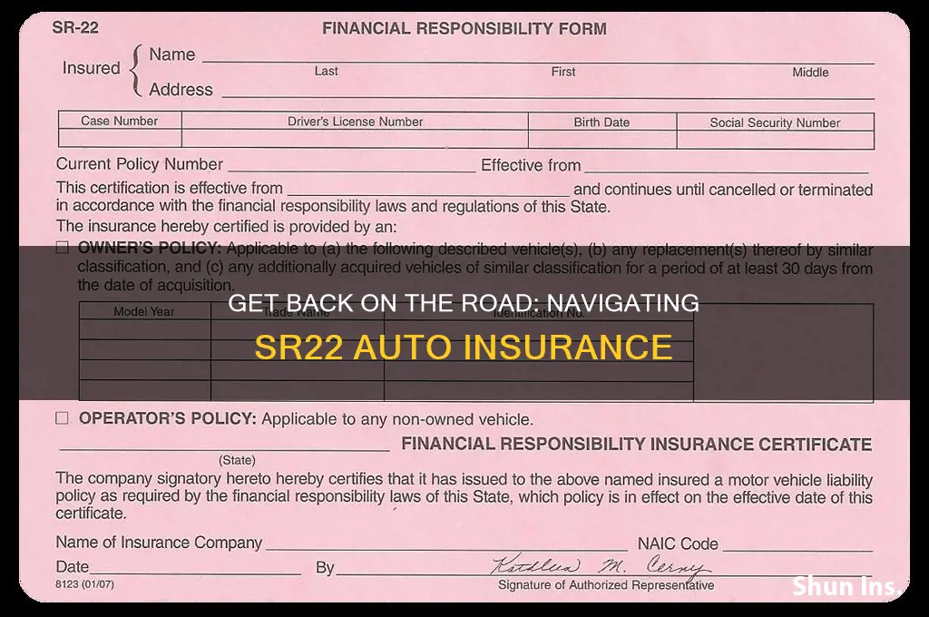 how to get sr22 auto insurance