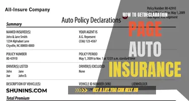 Get Auto Insurance Declaration Page: Quick and Easy Steps