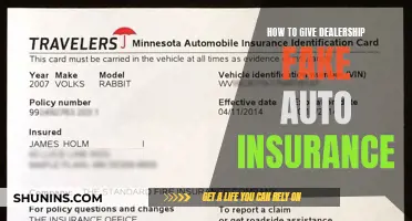 Dealer Fake Insurance: How to Get Away With It