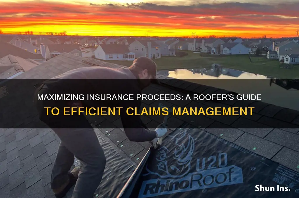 how to handle insurance proceeds for roofer
