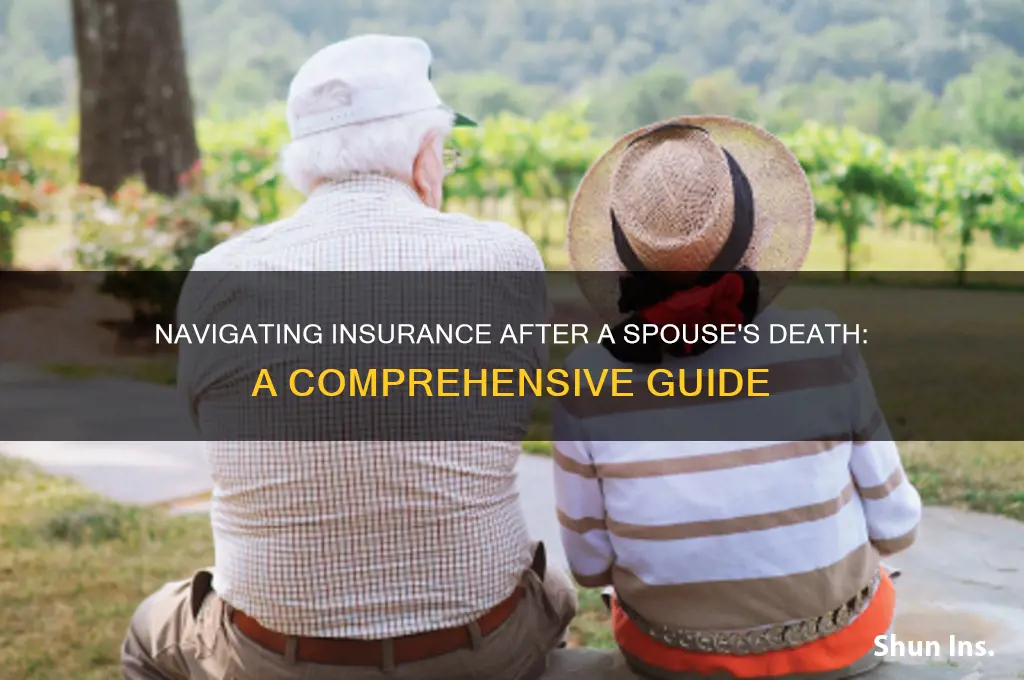 how to handle insurance when a spouse dies