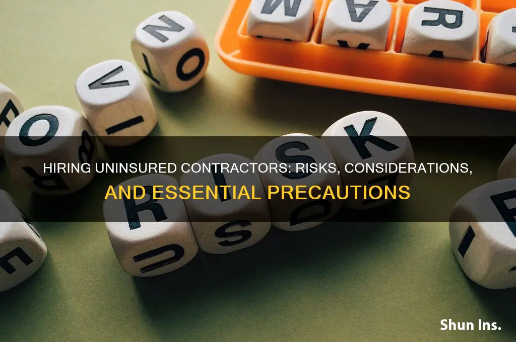 how to hire contractors that do not have insurance