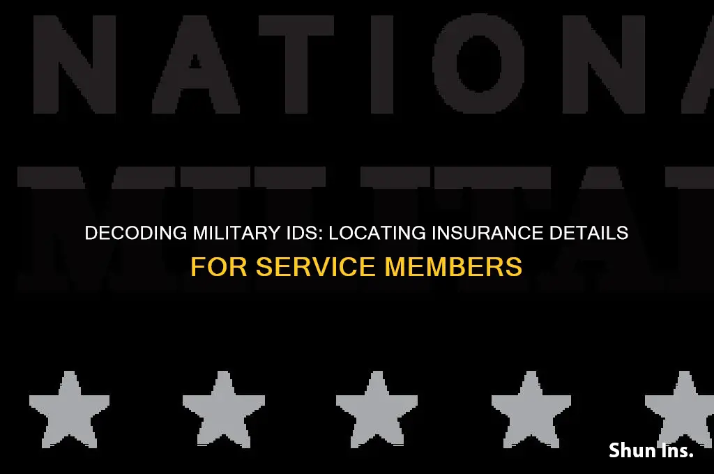 how to identify insurance information on military id