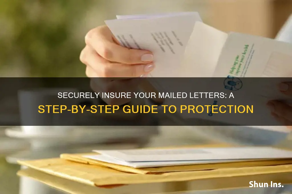how to insurance a letter in the mail