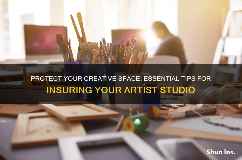 how to insurance artist studio