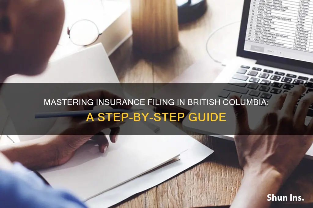 how to insurance filing with british columbia