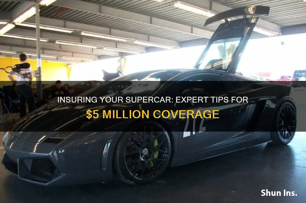 how to insure a 5 million dollar supercar