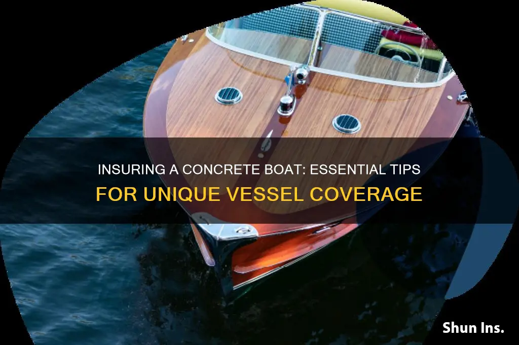 how to insure a concrete boat
