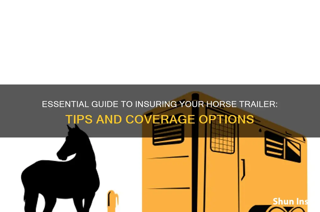how to insure a horse trailer