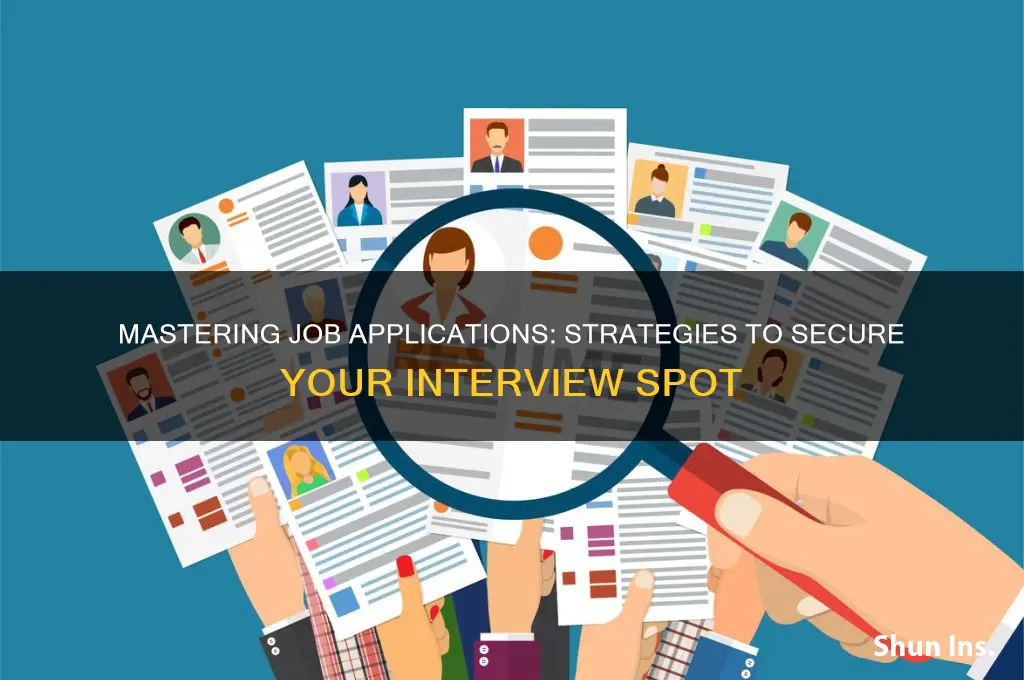 how to insure a job interview from filling out applications