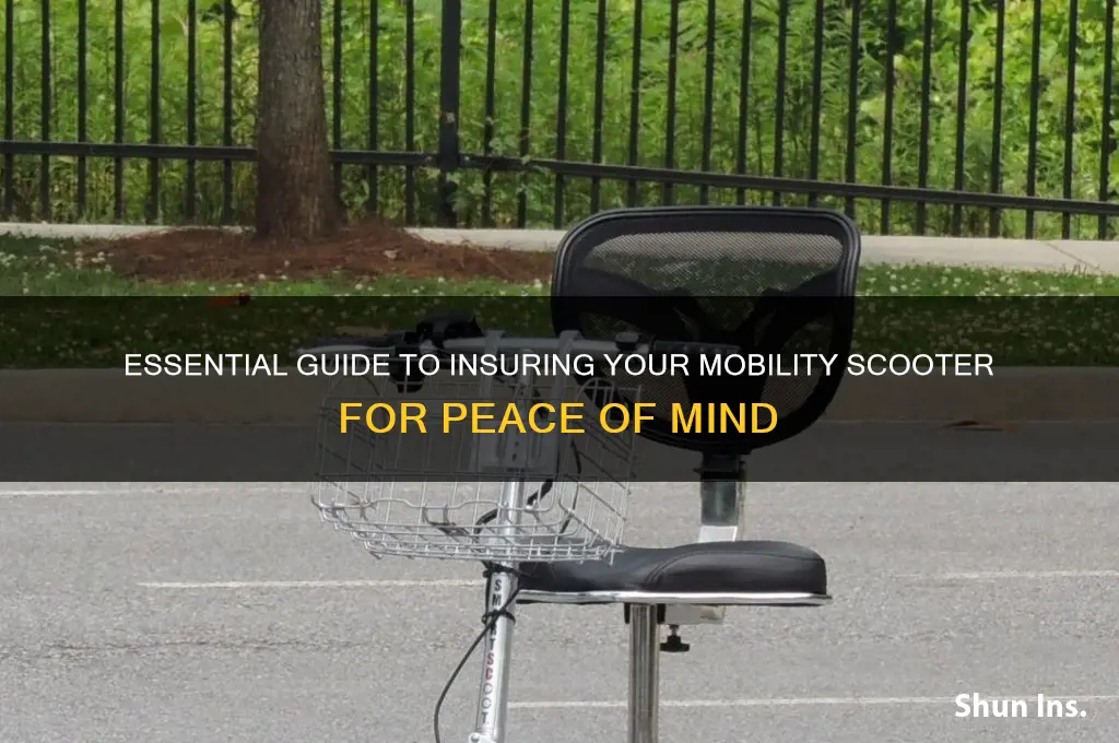 how to insure a mobility scooter