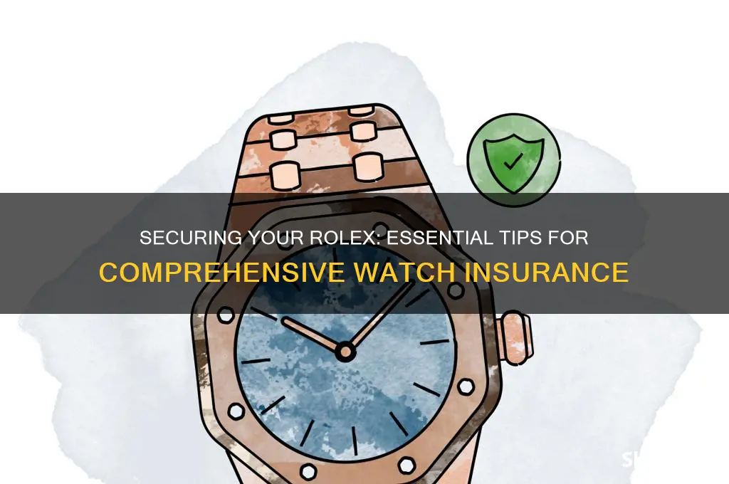 how to insure a rolex