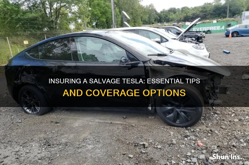 how to insure a salvage tesla