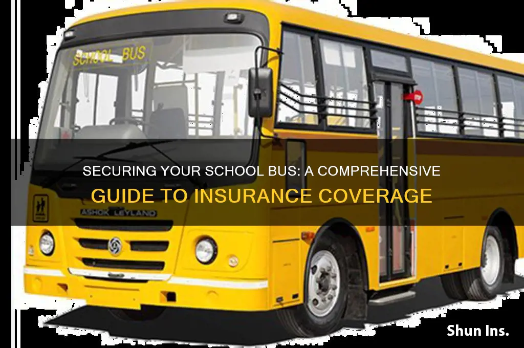 how to insure a school bus