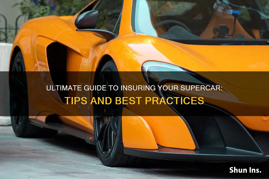 how to insure a supercar