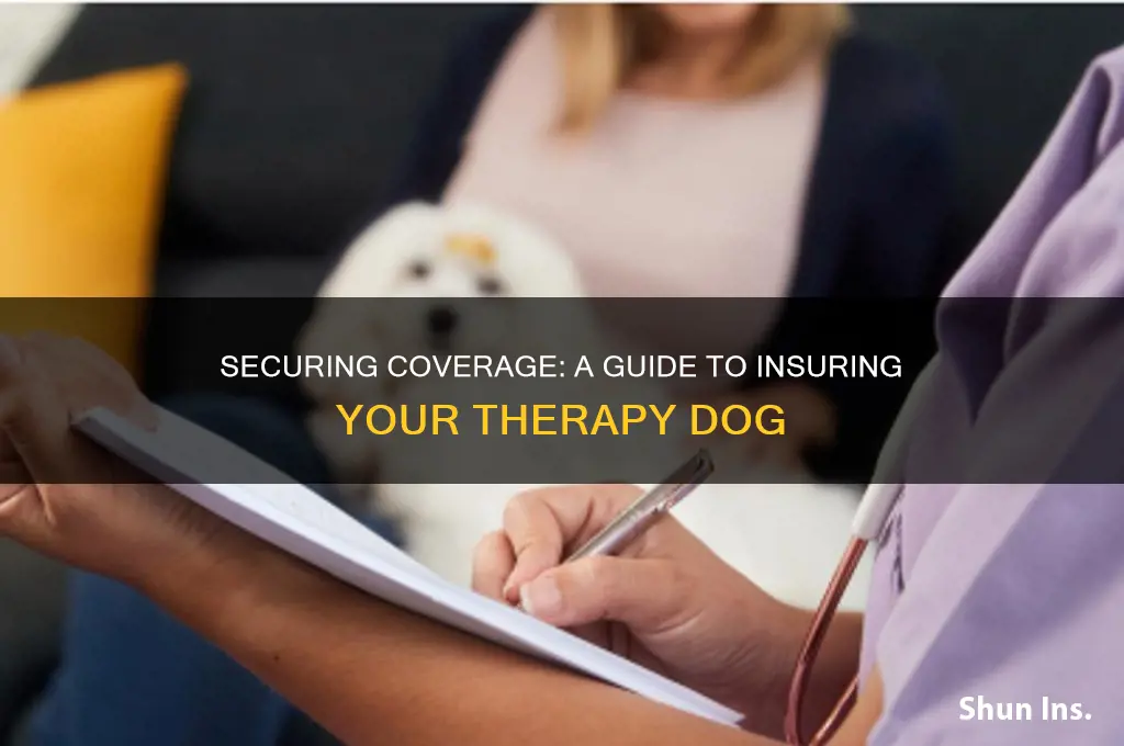 how to insure a therapy dog