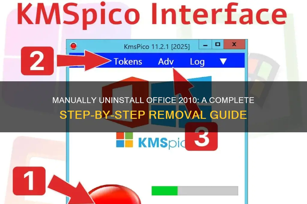 how to insure all of office 2010 is remove manually