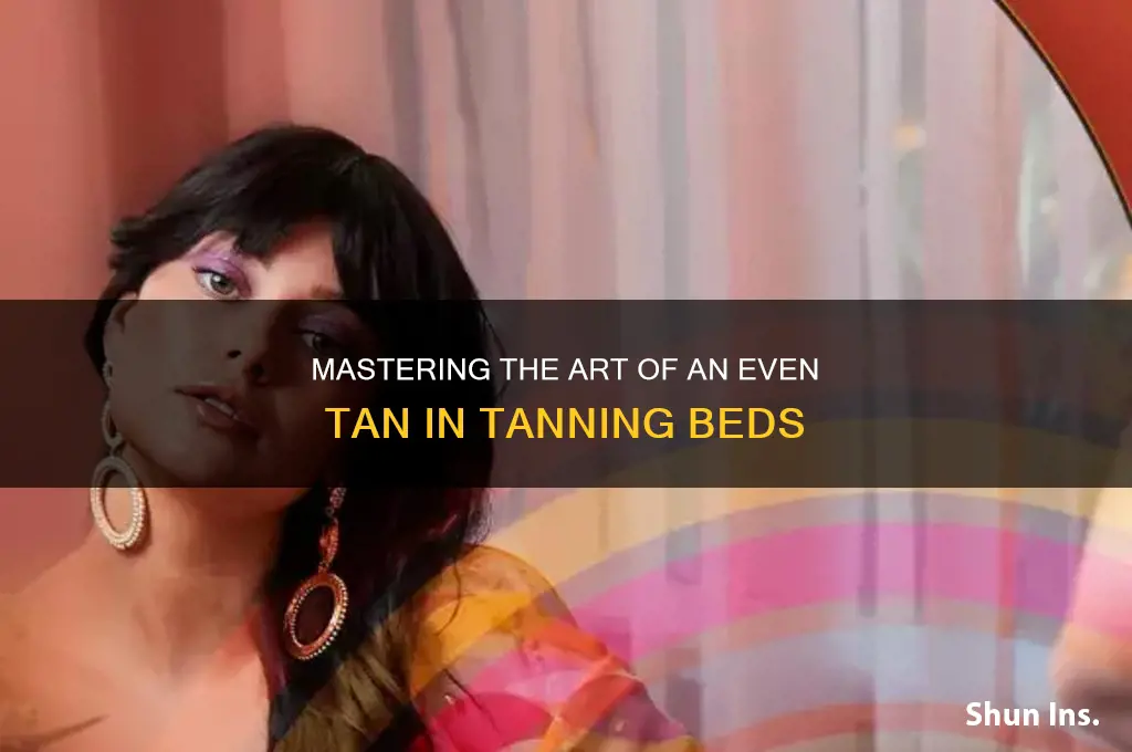 how to insure an even tan in a tanning bed