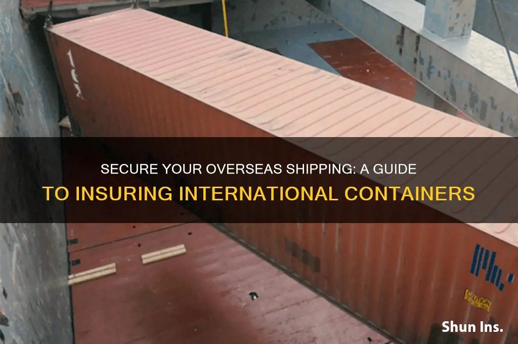 how to insure an international overseas shipping container