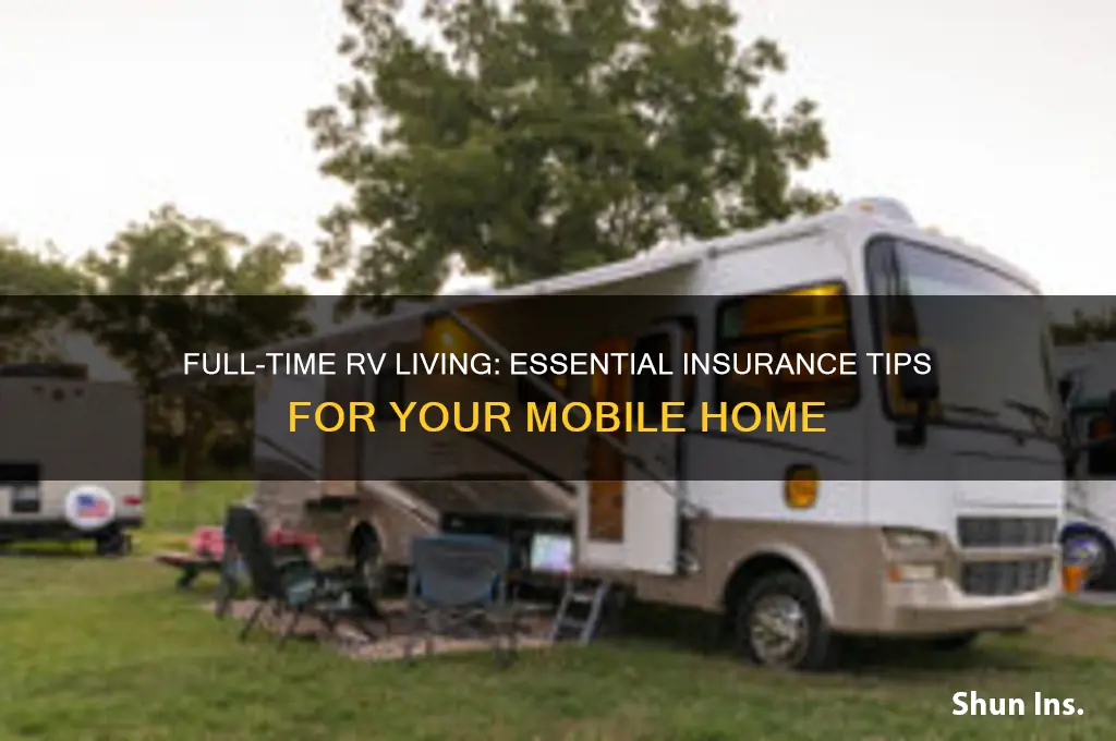 how to insure an rv for full time living