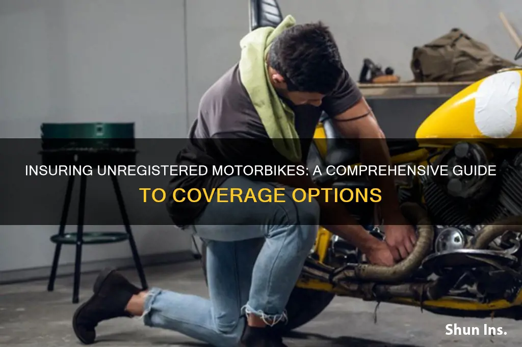 how to insure an unregistered motorbike