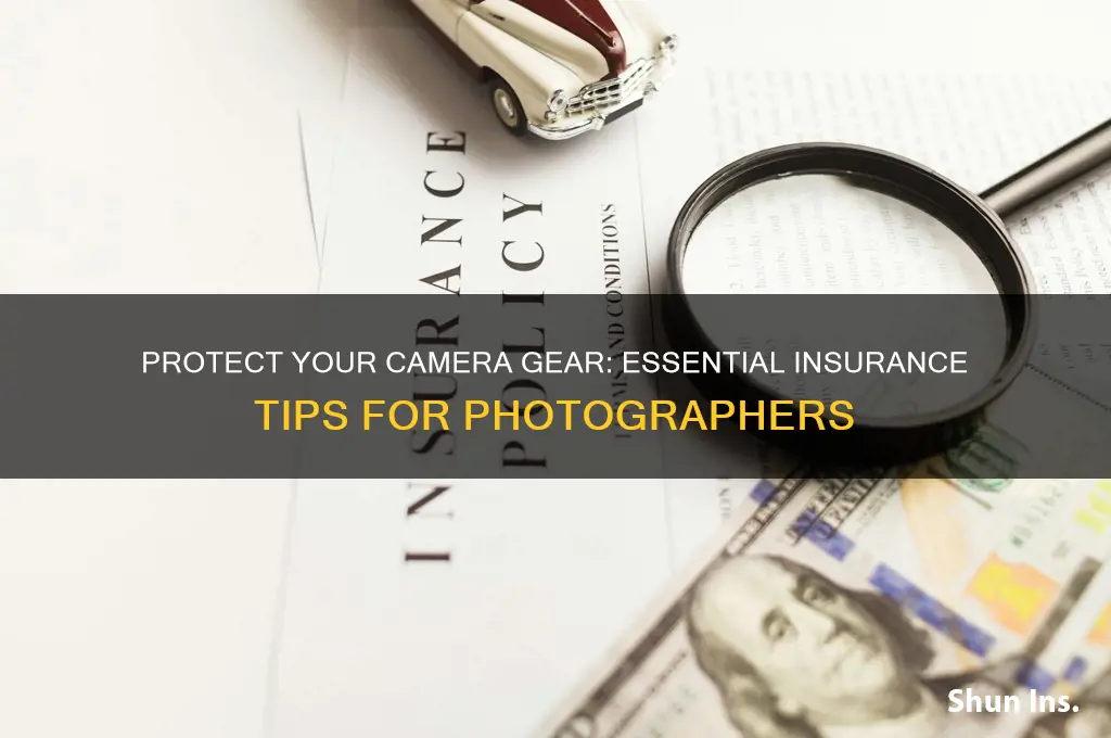how to insure camera gear